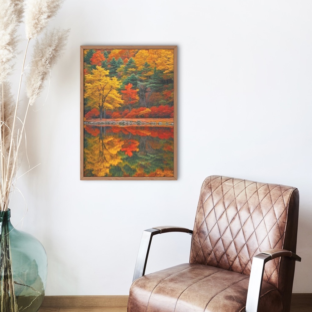11x14 beautiful fall trees photograph